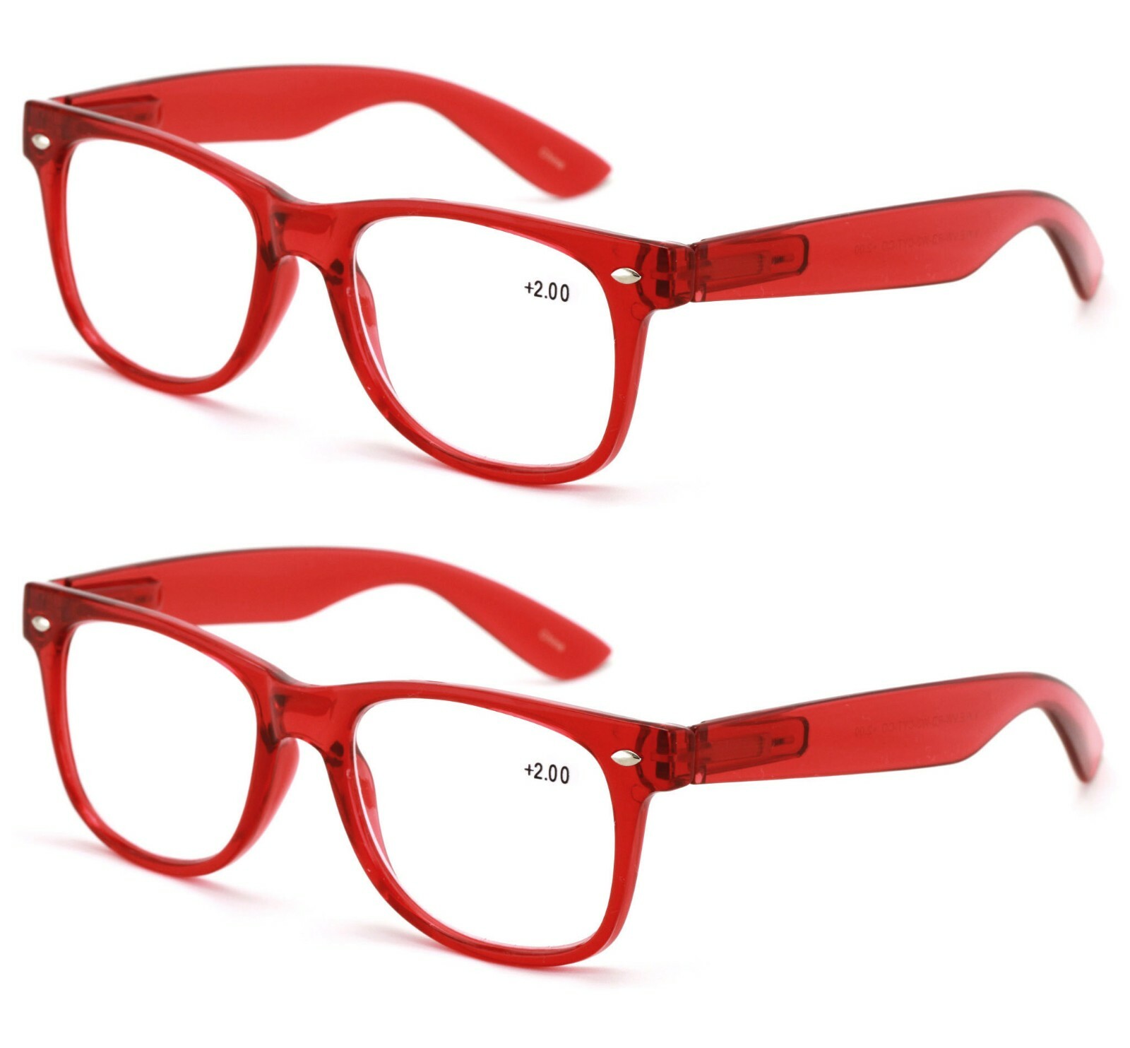Classic clear frame reading glasses – simple unisex readers