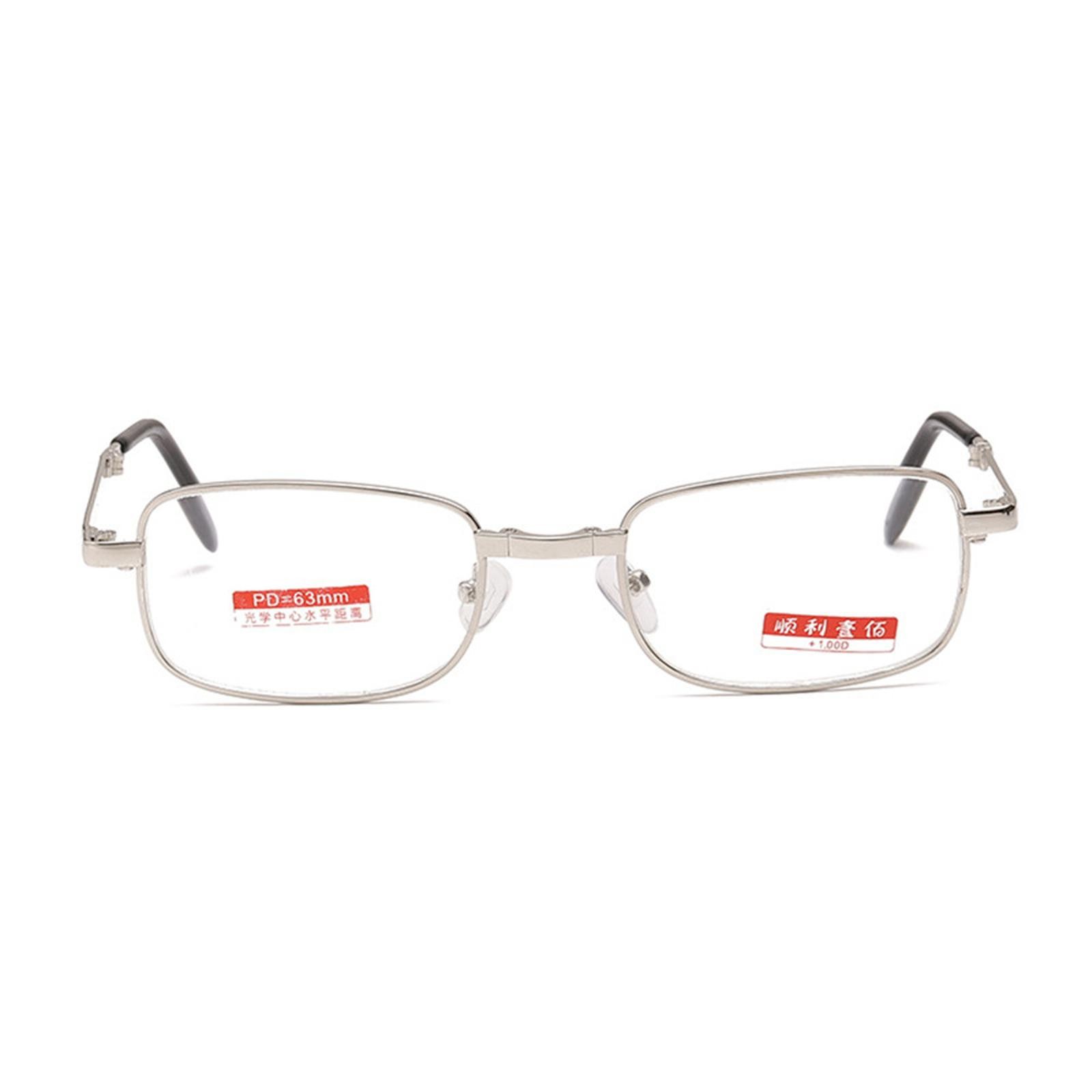 Unisex Fashion +150° Foldable Reading Glasses Presbyopia Glasses w/ Case yy