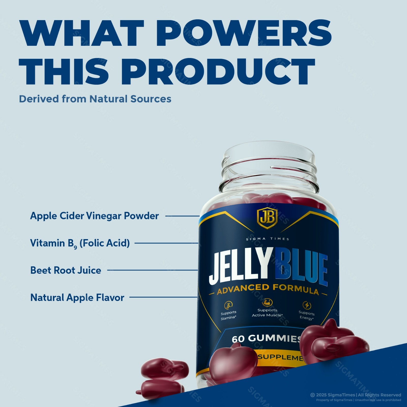 JellyBlue Gummies, Jelly Blue Gummy Supplement, Male Nutrition Support – 3 Pack