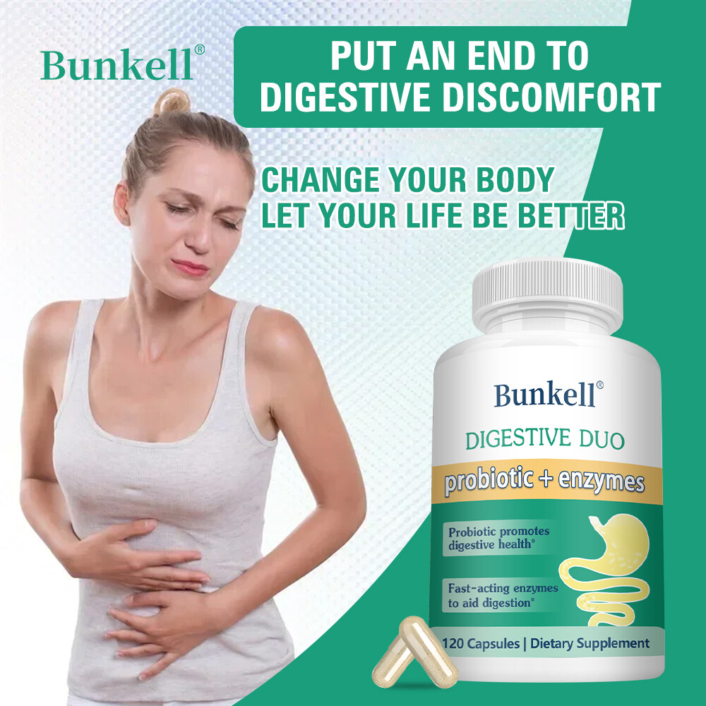 Digestive Probiotic+Enzymes Supplement Balance Intestinal Health,Relief Bloating