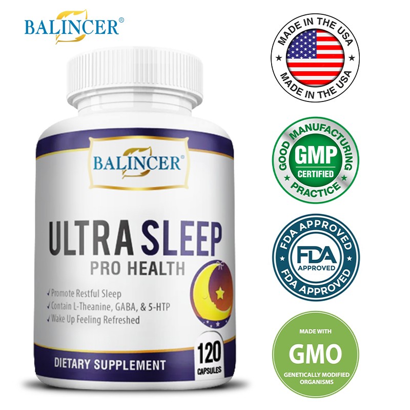 Sleep Support With L-Theanine Maintain Emotional Balance Boost Immune 120 Caps