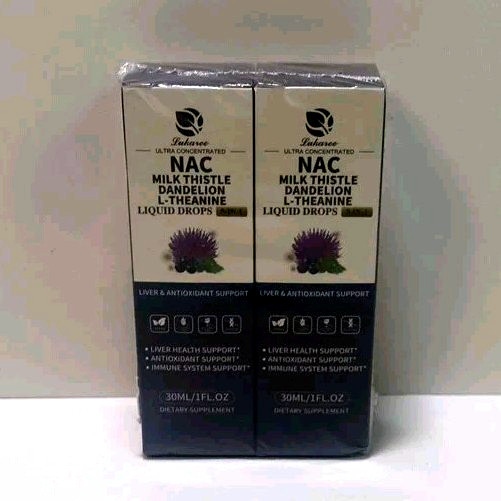 Lukaree Liposomal NAC Liquid 30ml with Milk Thistle, Dandelion, 1 fl oz (2 pk)