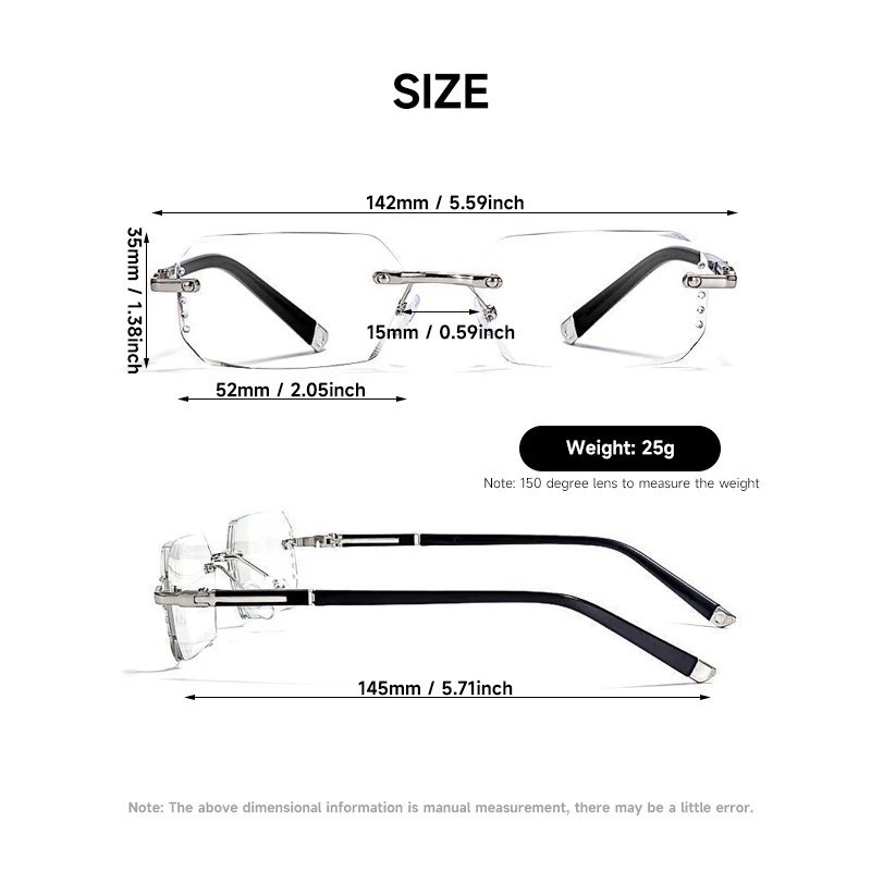 Clarity Blue Glasses Automatic Adjustment Eye Glass Reading Strain Screen Gaming
