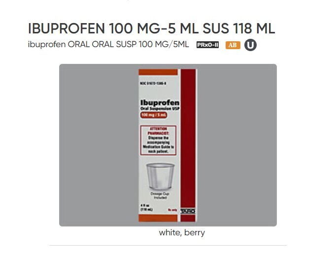 CHILDGRENS IBUPROFEN 100 MG-5 ML SUS 118 ML ibuprofen ORAL SUSP 100 MG/5ML
