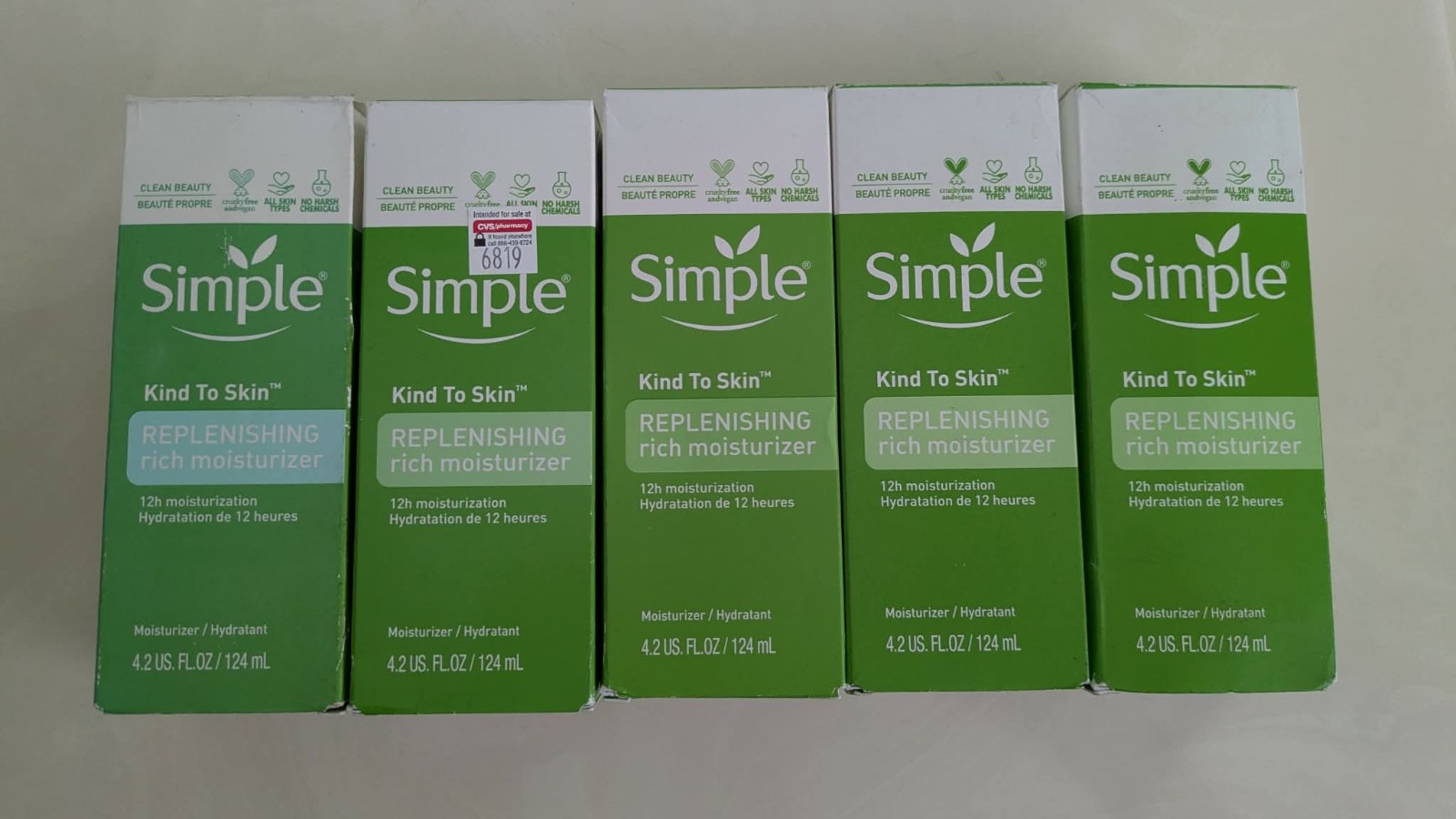5 x Simple Kind To Skin Rich Moisturizer (original formula) 4.2oz Free Shipping
