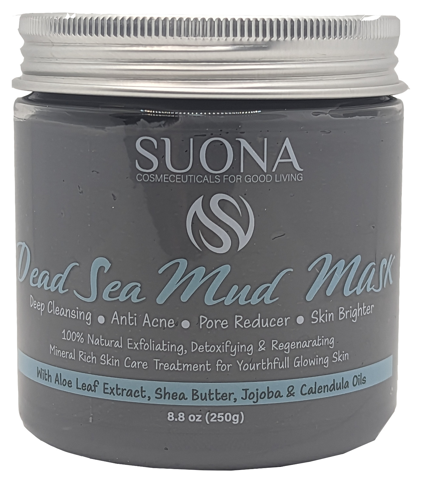 Dead Sea Mud Mask -Best Facial Cleansing Clay for Black/White Head Acne, Pores