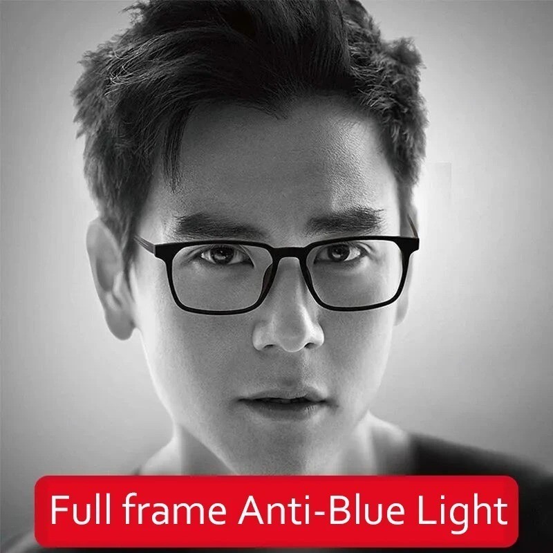 Progressive Multifocal Reading Glasses Men Blue Light Blocking Titanium Arm