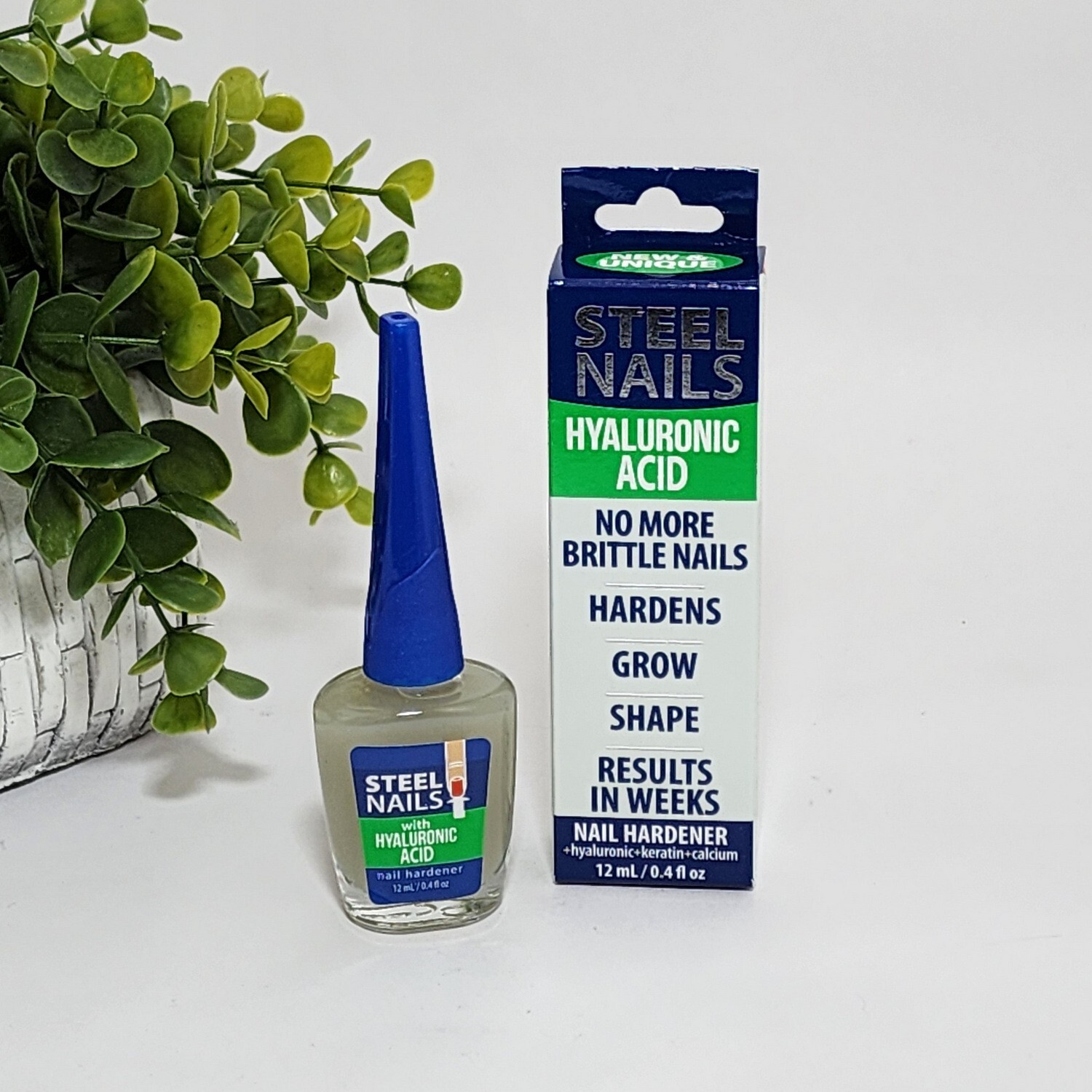 Steel Nails With Hyaluronic Acid Nail Hardener No More Brittle 12 mL / 0.4 fl oz
