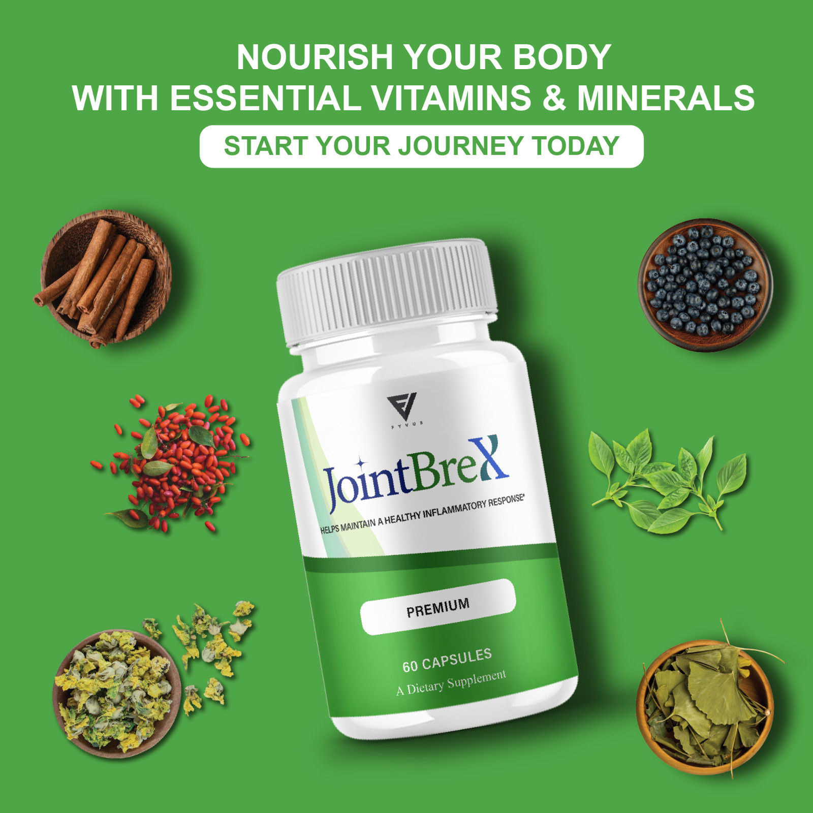 Joint Brex Advanced Joint Support, JointBrex Supplement (60 Capsules)
