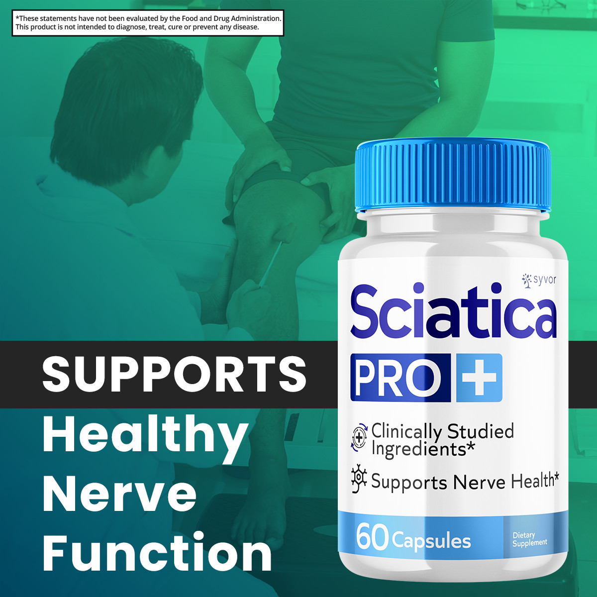 Sciatica Pro + Advanced Support Formula Maximum Strength Vitamin 60 Capsules