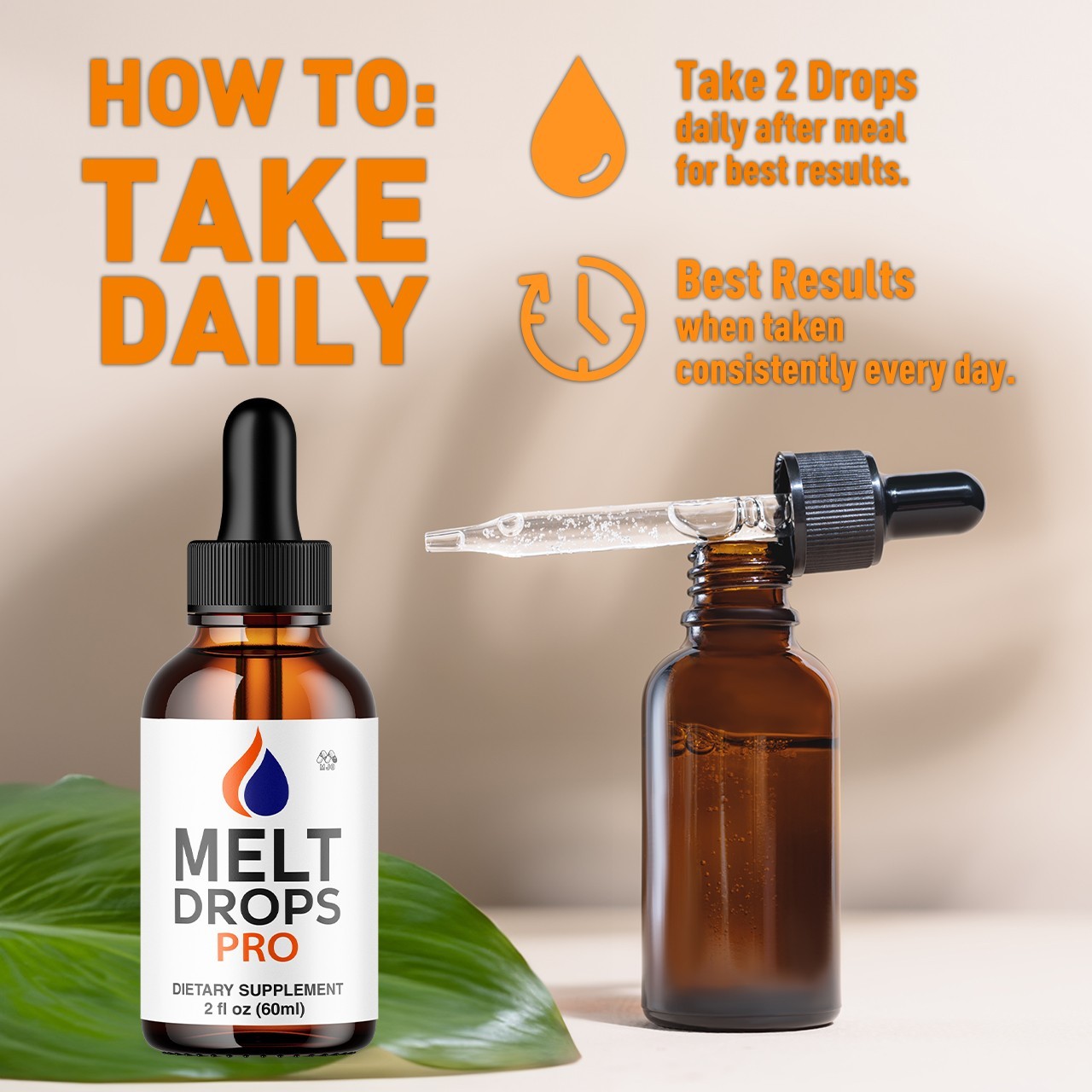 (1 Pack) Melt Drops Pro Advanced Weight Management Formula MeltDrops 30 Serving
