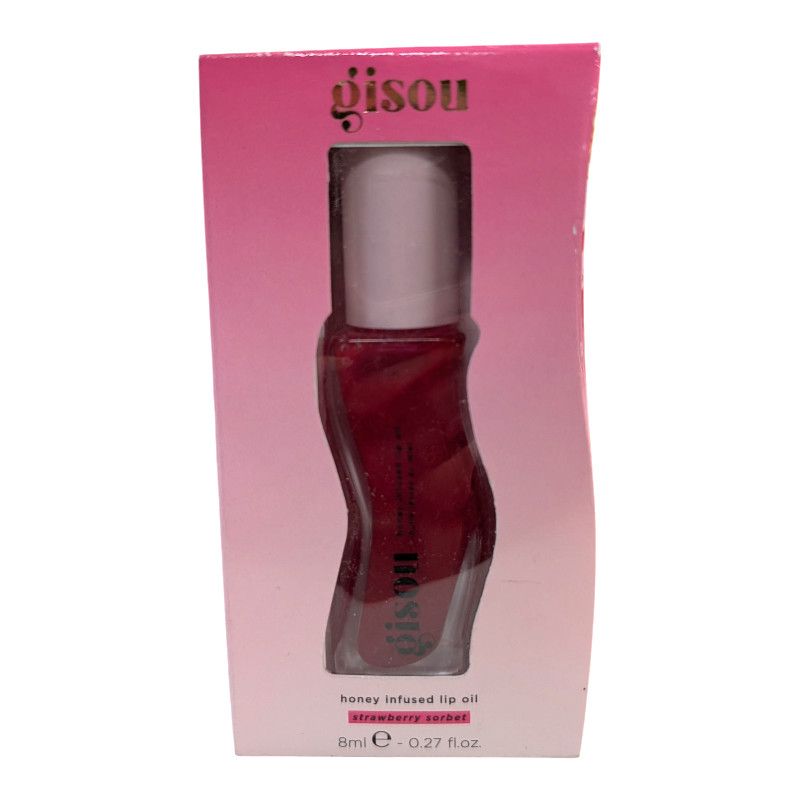 Gisou Honey Infused Lip Oil Hydrating – Strawberry Sorbet 0.27 oz NIB Ship Free