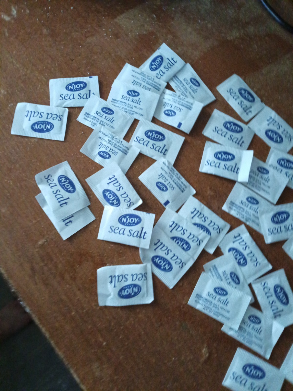 N’Joy Portion 50 Lil Packets Iodized Sea Salt Restaurant