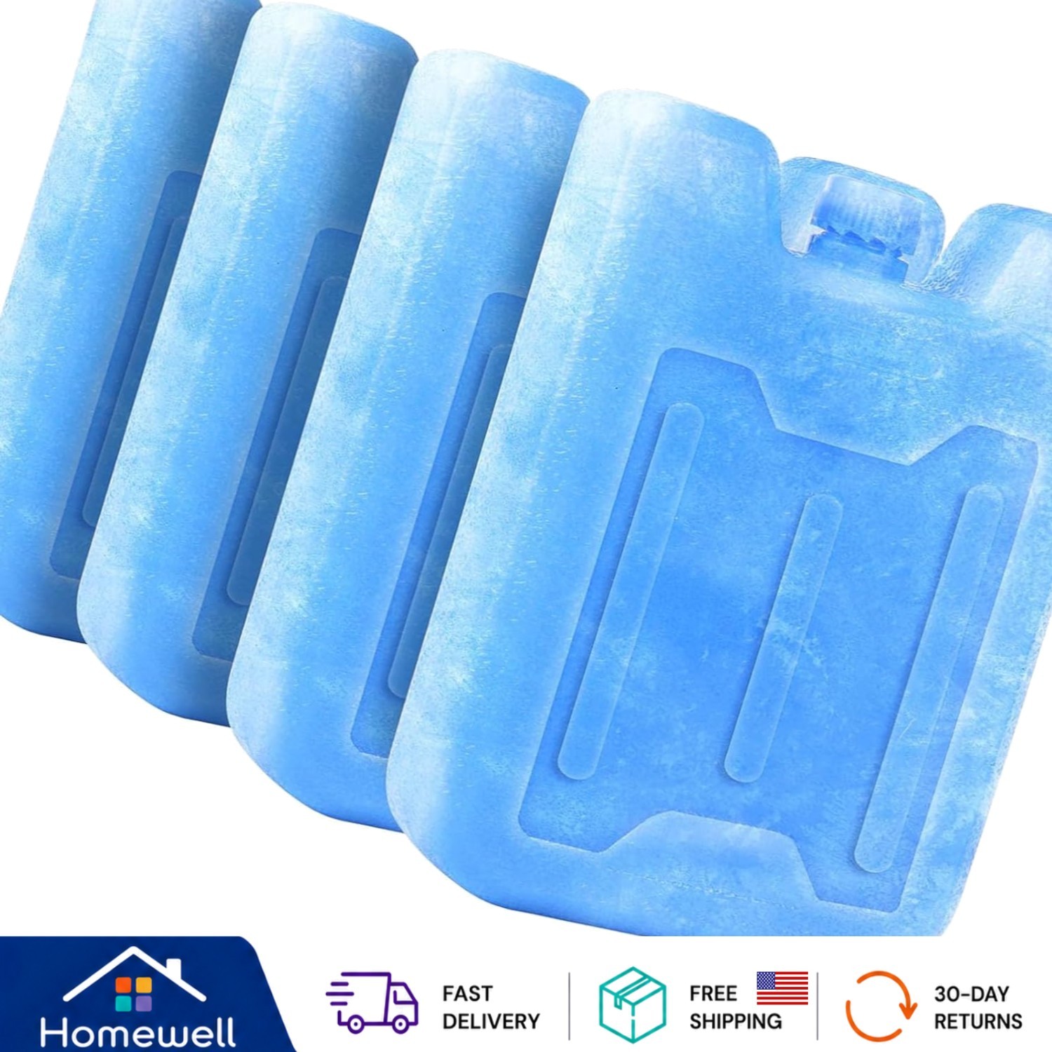 Durable Reusable Ice Packs 6.7″ – Perfect for Picnics & Camping Adventures