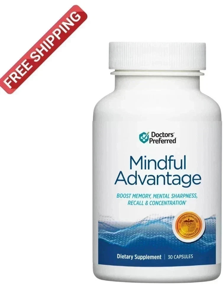 Mindful Advantage Brain Memory Focus Supplement – 30 Capsules New and Sealed
