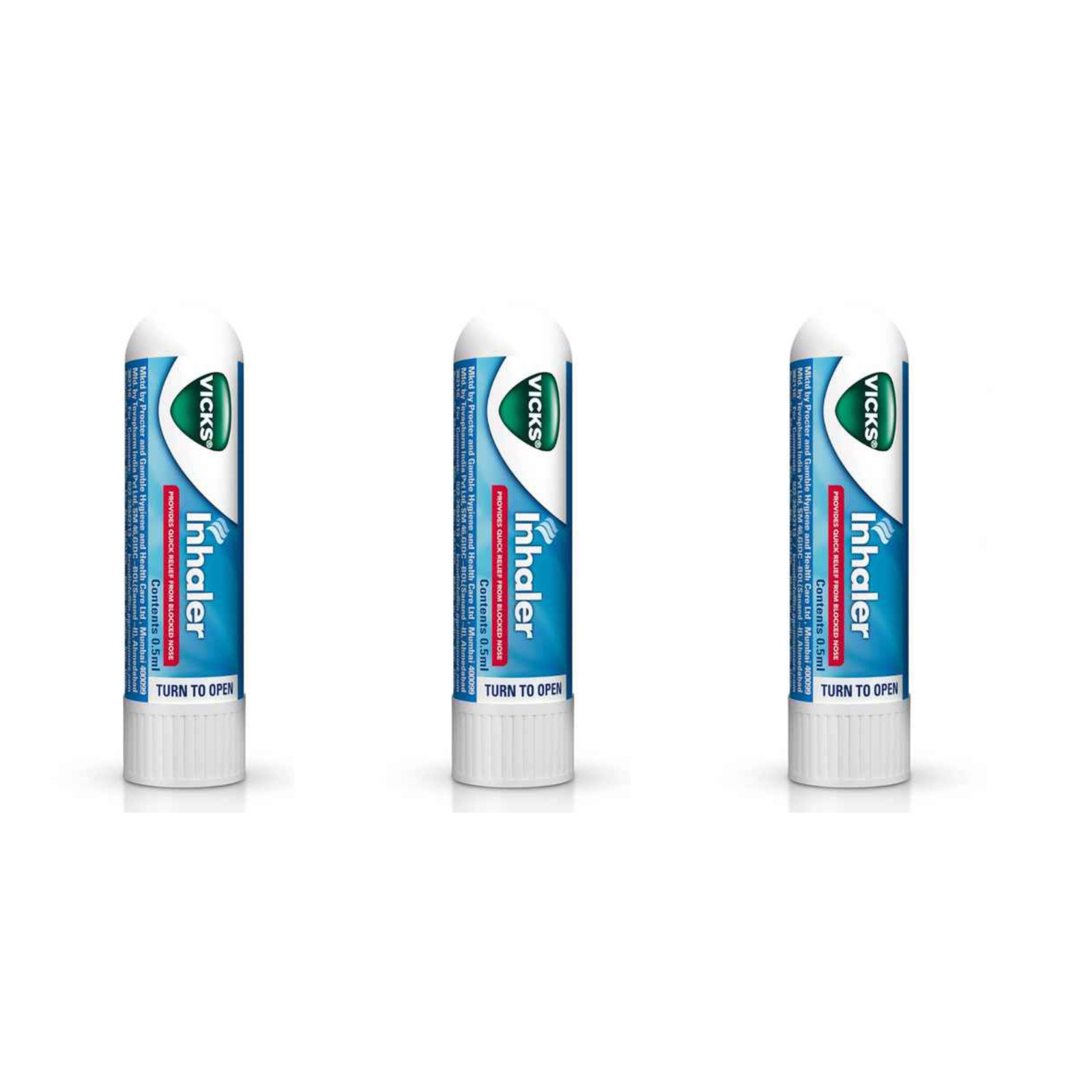 Vick’s Nasal Inhaler for Cough/Cold Sinus & Allergy Fast Relief 0.5 ml