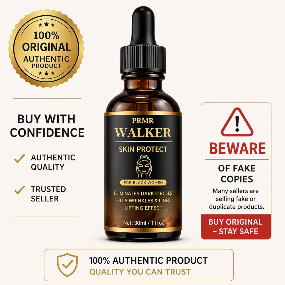 3 Pack x Walker Skin Protect Anti Aging Wrinkle Serum With Retinol Vitamin C 1oz