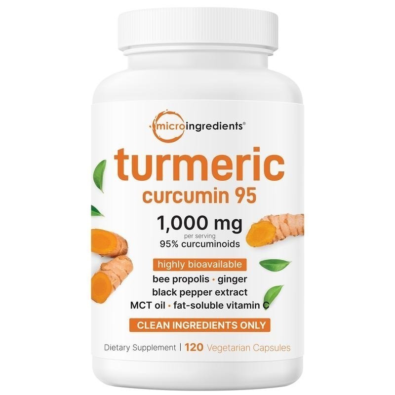1-3PACK High Absorption Turmeric Curcumin 1000mg – 95% Curcuminoids, Non-GMO