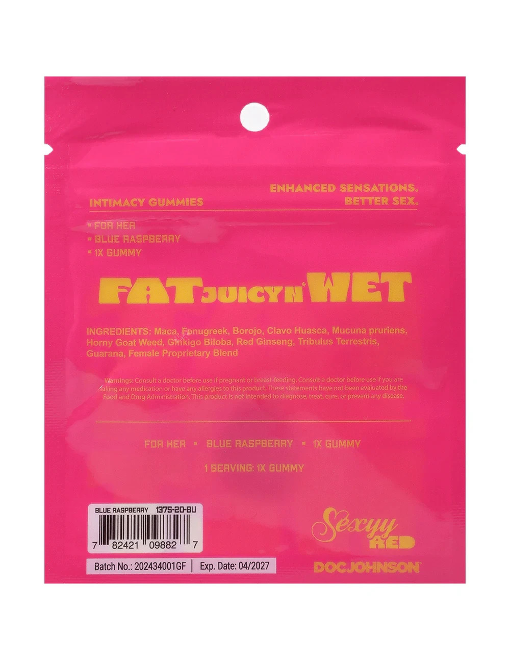 Sexyy Red’s Fat Juicy ‘N Wet Female Enhancement Gummies – For Her – 2 Pack