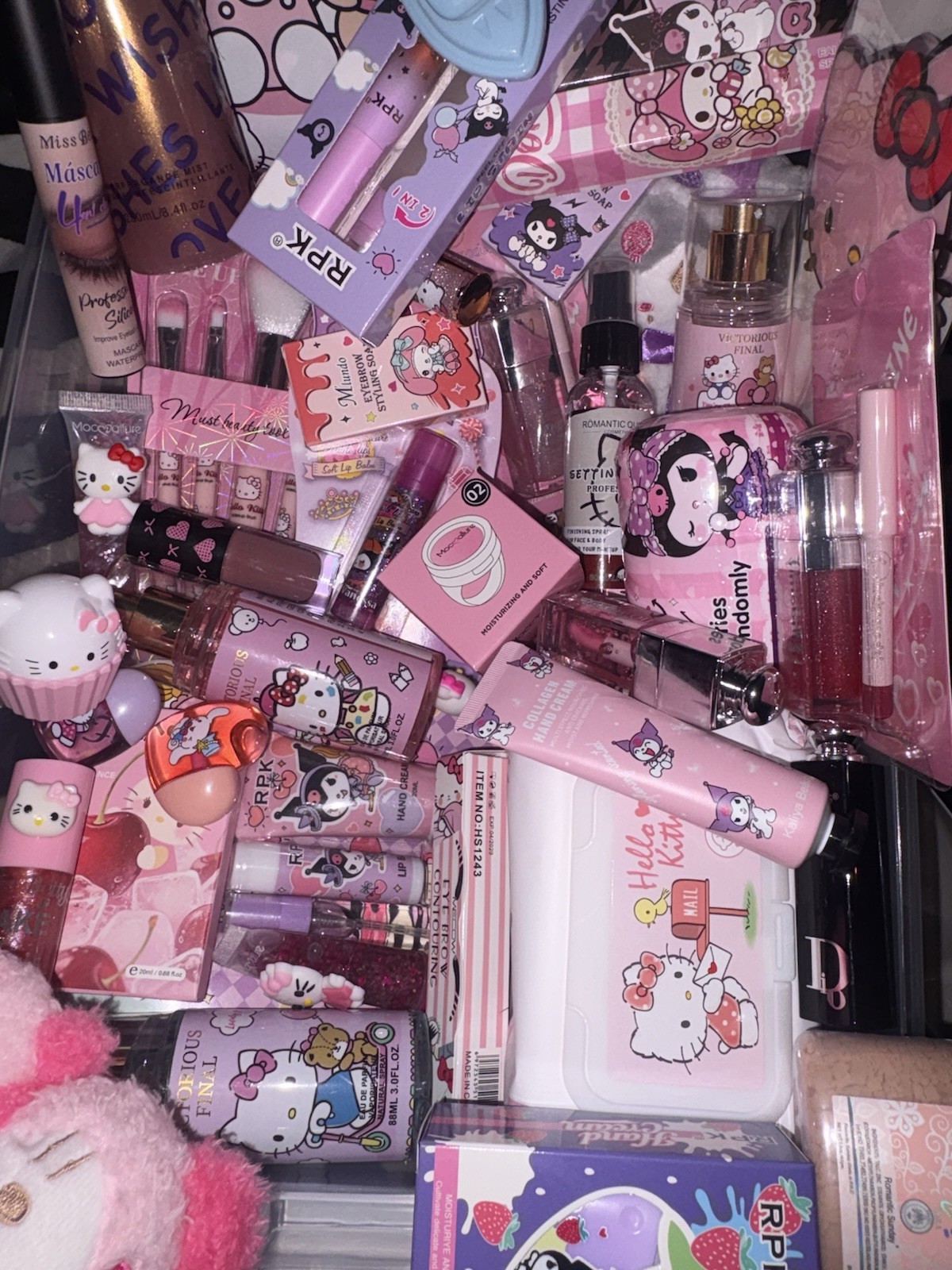 Hello Kitty Makeup Lot RPK Assorted Sample, Full & Travel Sizes