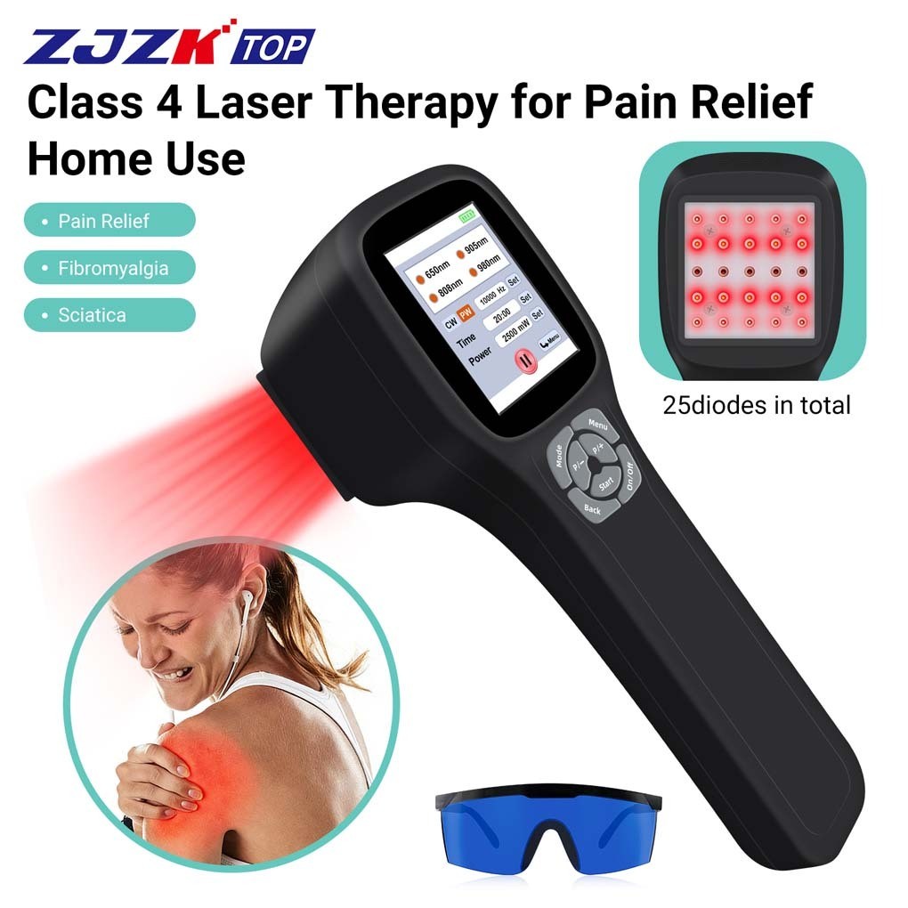 2500mW Laser Therapy 4 Wave CW PW for Arthritis Shoulder Joint Pain Relief
