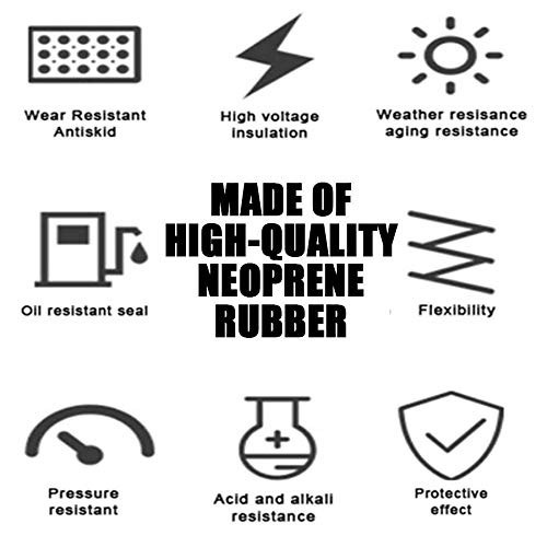 Solid Rubber Strips 1/8″ .125″ Thick x 1″ Wide x 120″ Long, Thin Neoprene Rub…