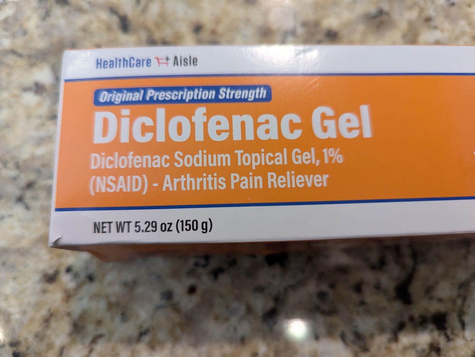 HealthCare Aisle Diclofenac Gel Arthritis Pain Reliever 5.29 oz exp: 08/2026