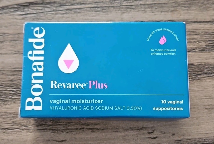 Bonafide Revaree Plus Vaginal Moisturizer Suppositories (10) ct. EXP. 02/2028