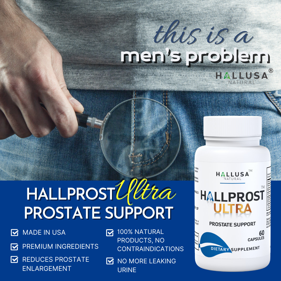 HALLPROST ULTRA – Prostate Supplement for Men – Healthy urine Flow – 60 cap