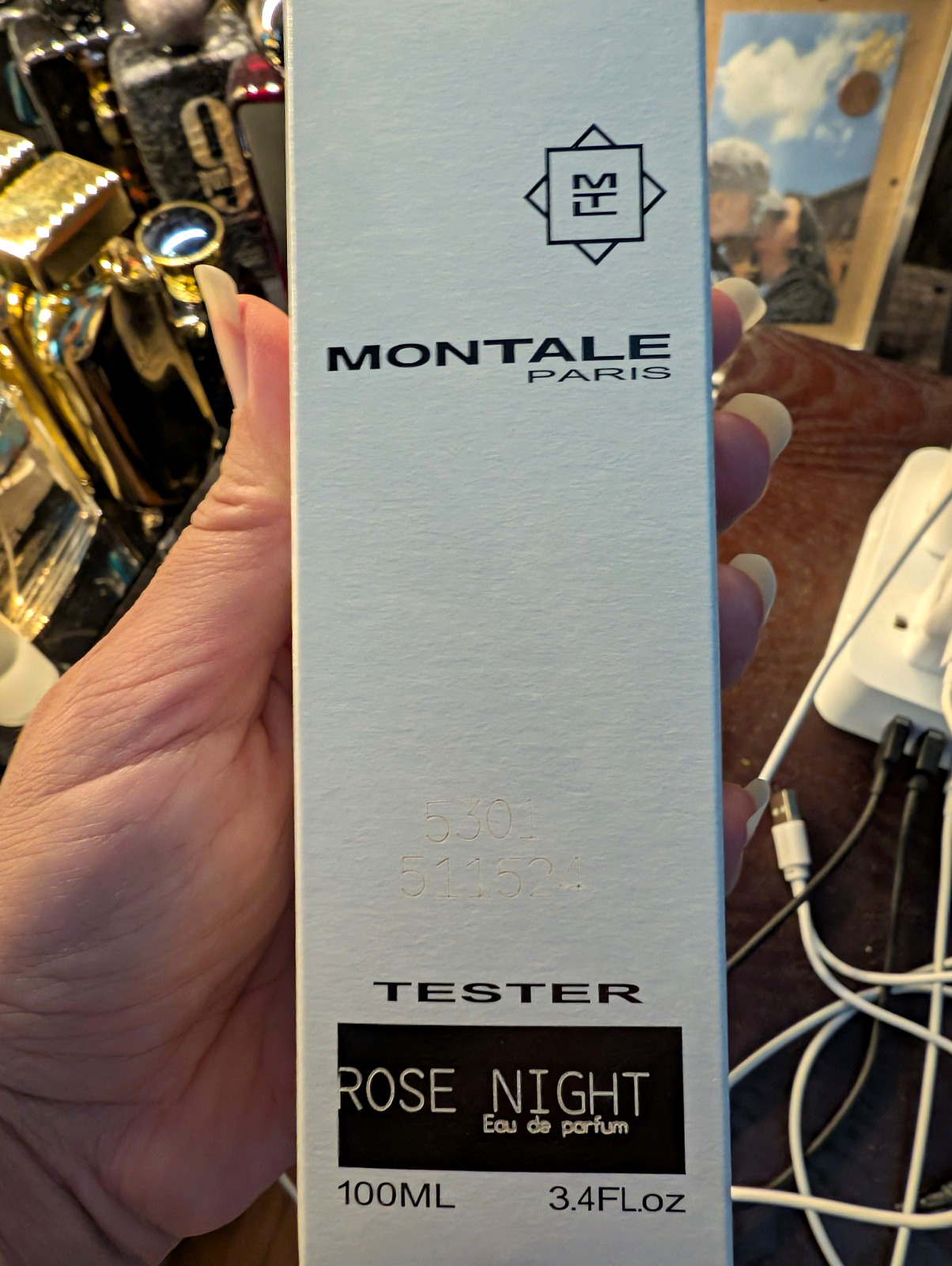 Montale Paris Rose Night Eau de Parfum Spray Tester, Rose Scent 3.4 fl oz