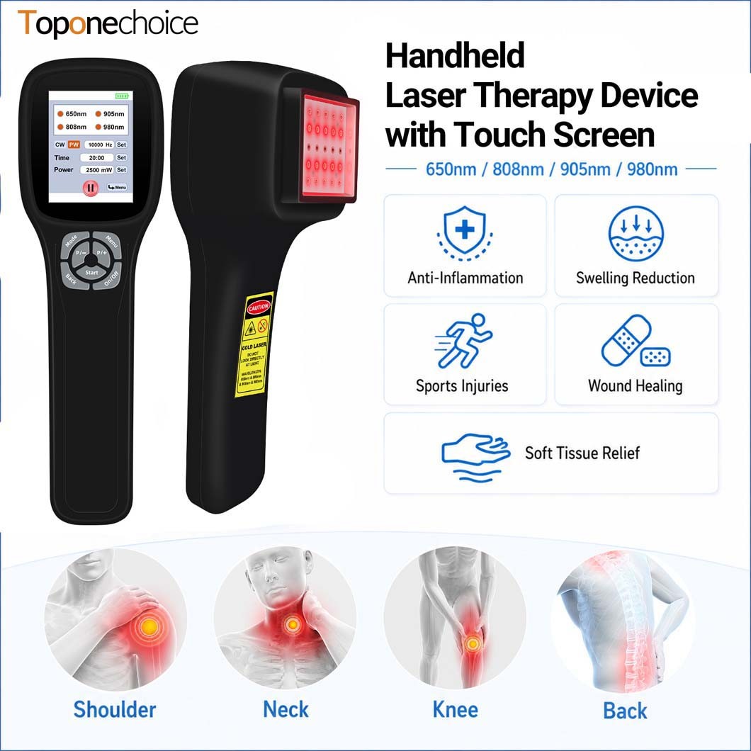 FourWave Laser Therapy Device 25 Diodes 650nm 808nm 905nm 980nm for Pain Relief