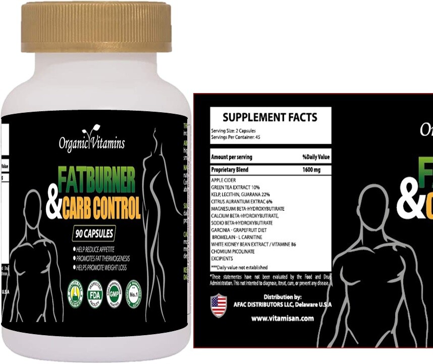 Ultimate Carb Control Blocker 90 Capsules White Kidney Bean Extract Pill Diet
