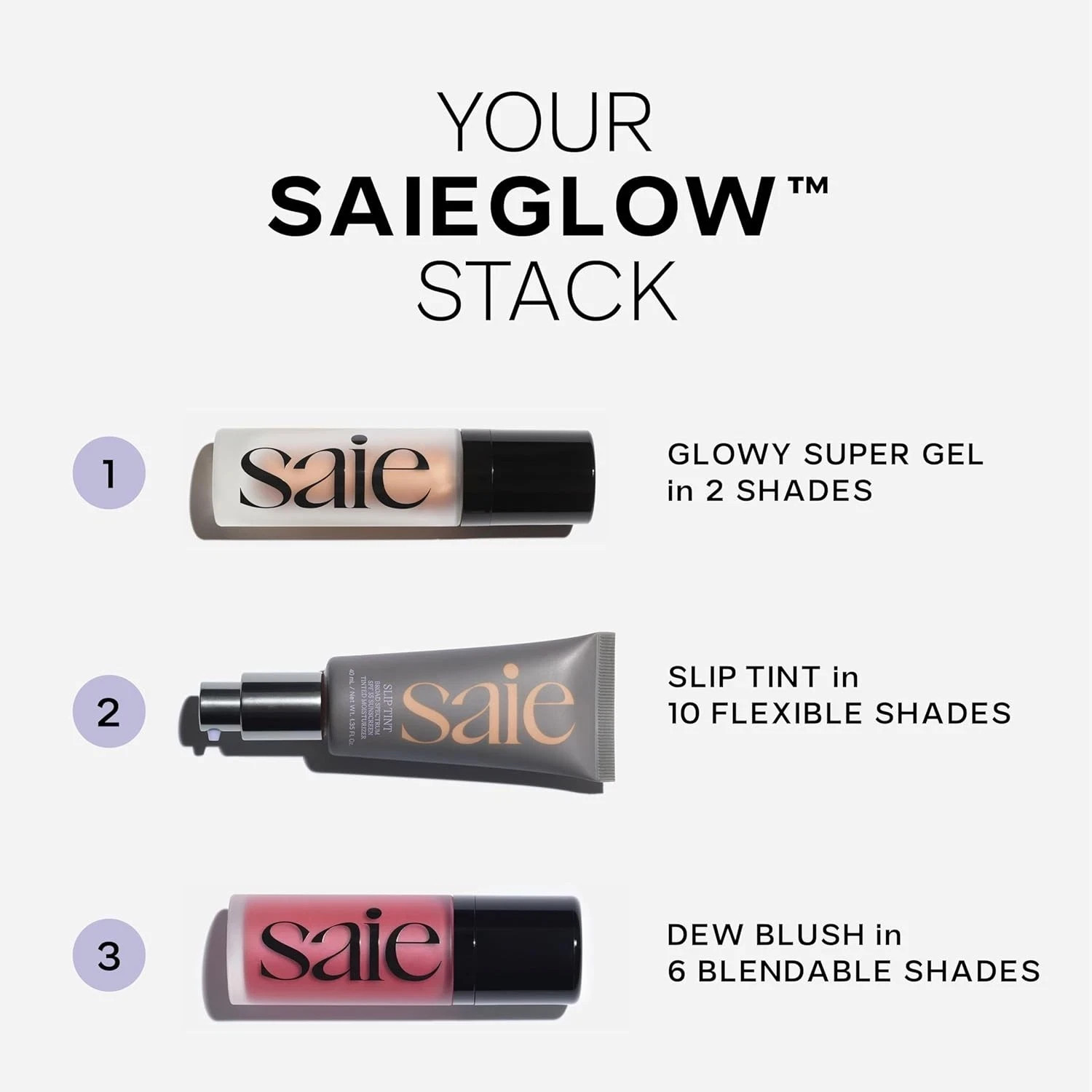 Saie Slip Tint SPF 35 Tinted Moisturizer 40ml Choose your shade