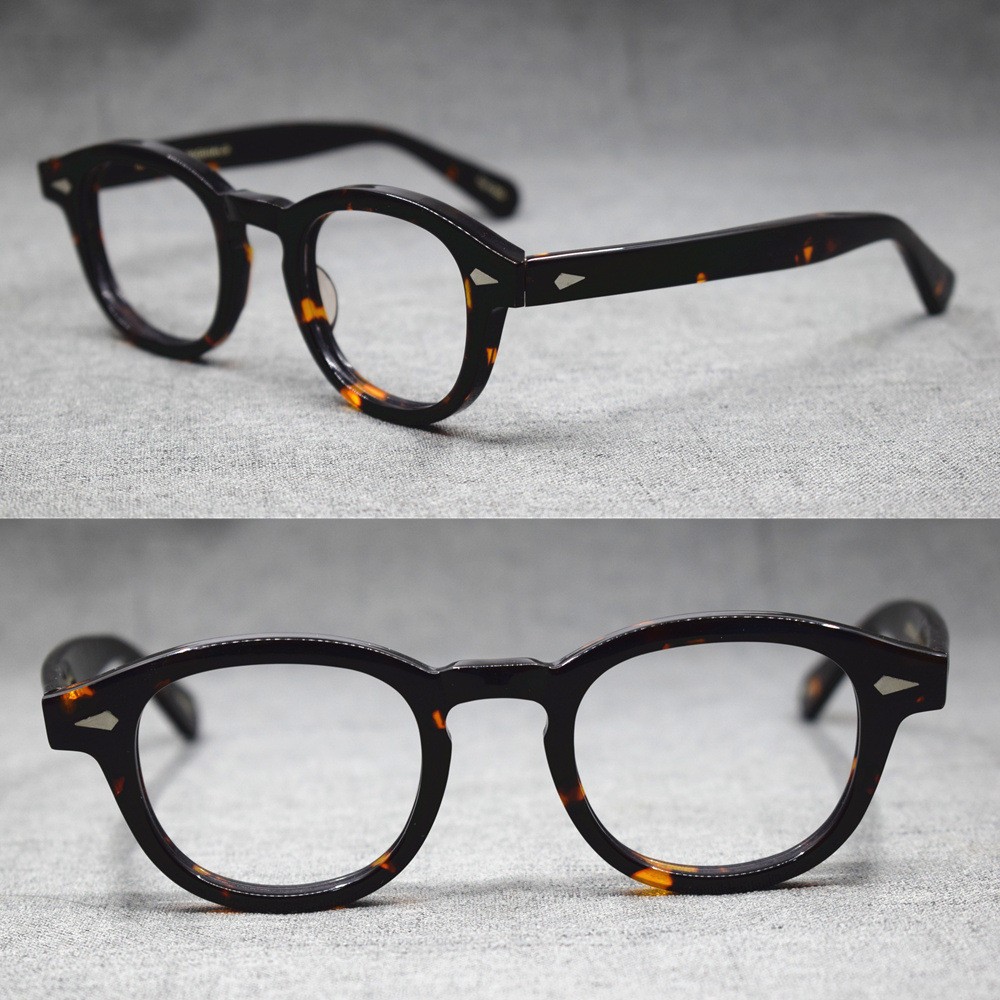 Johnny Depp 49mm Acetate Eyeglass Frames Large size Spectacles Brand Glasses