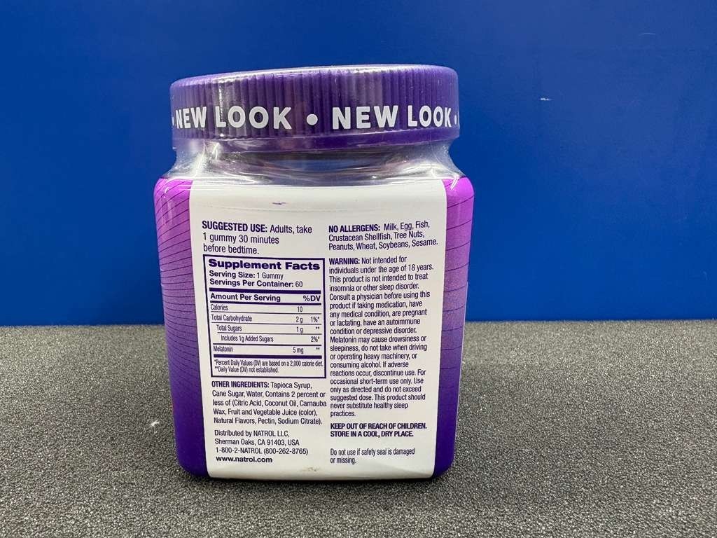 3 Pack Natrol Sleep Support Melatonin 5mg Gummies – 60ct Strawberry EXP 07/26