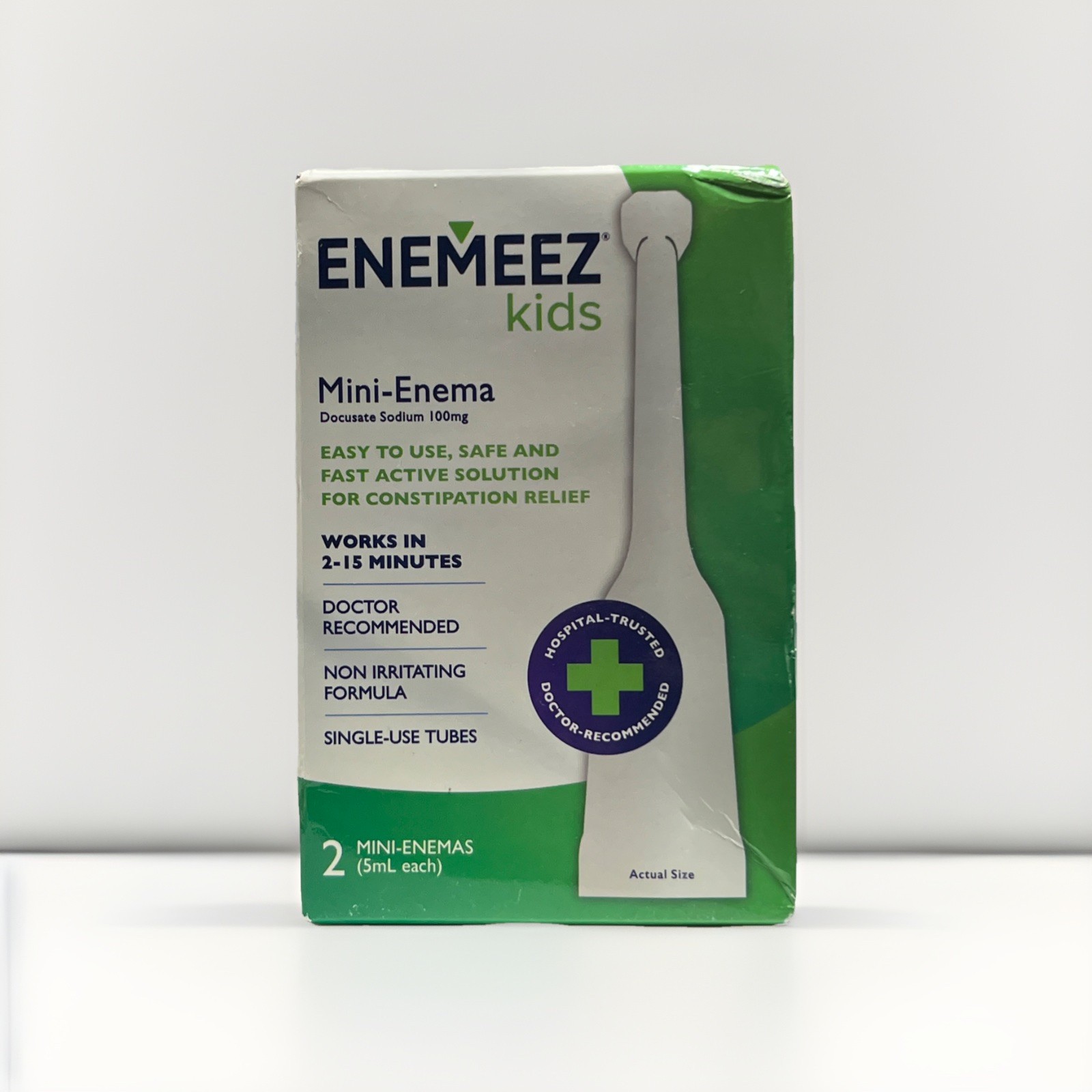 Enemeez Kids Constipation Relief Mini Enemas, 2 ct Exp 12/31/2026