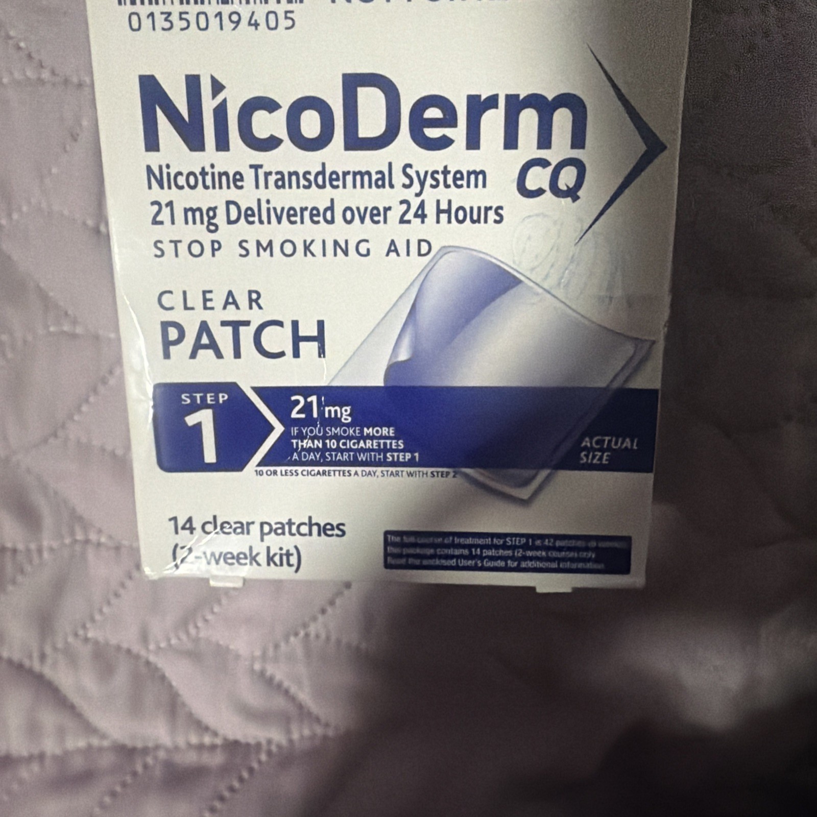 New Nicoderm CQ Nicotine Patches 2-week kit – 14 Patches – 21mg – Exp 02/2028