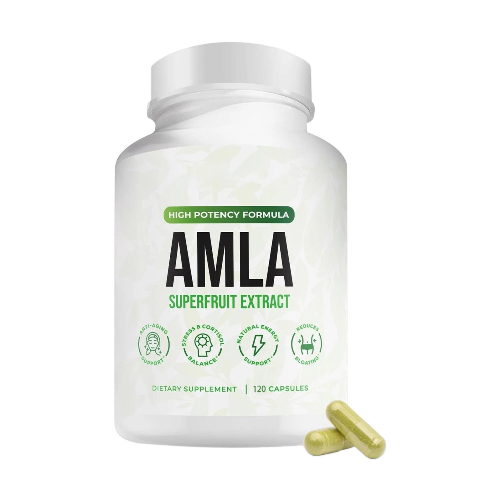 Organic Amla Capsules 1000mg – Indian Gooseberry Amla Fruit Supplement
