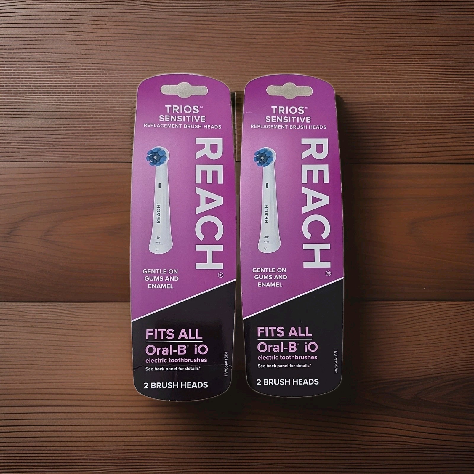 4 BRUSH HEADS- Reach Trios Sensitive Soft Bristle Brush Heads for Oral- 2 PACK