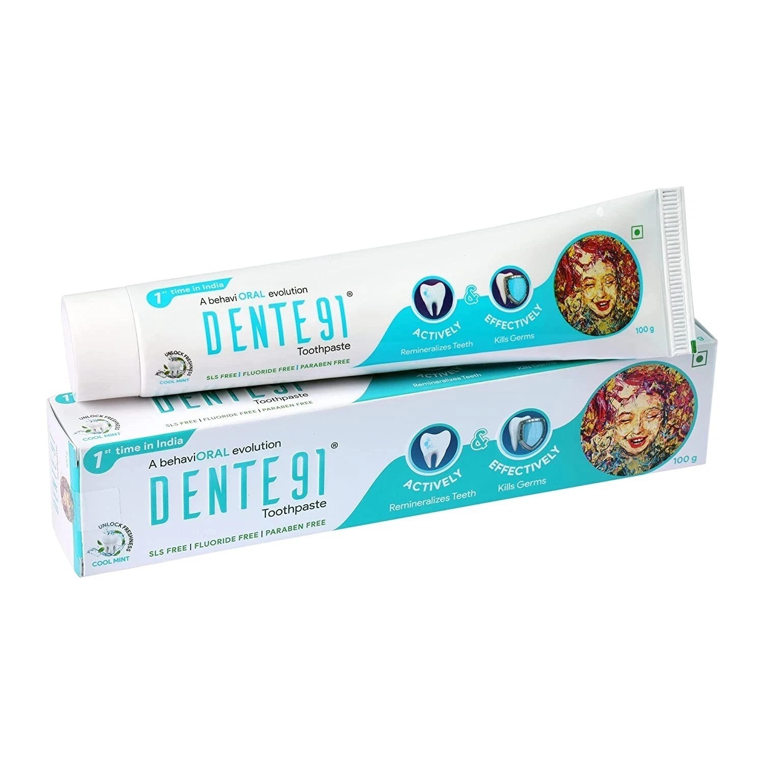 Dente91 Cool Mint Toothpaste| Sensitivity Relief / Pack of 1, 100g