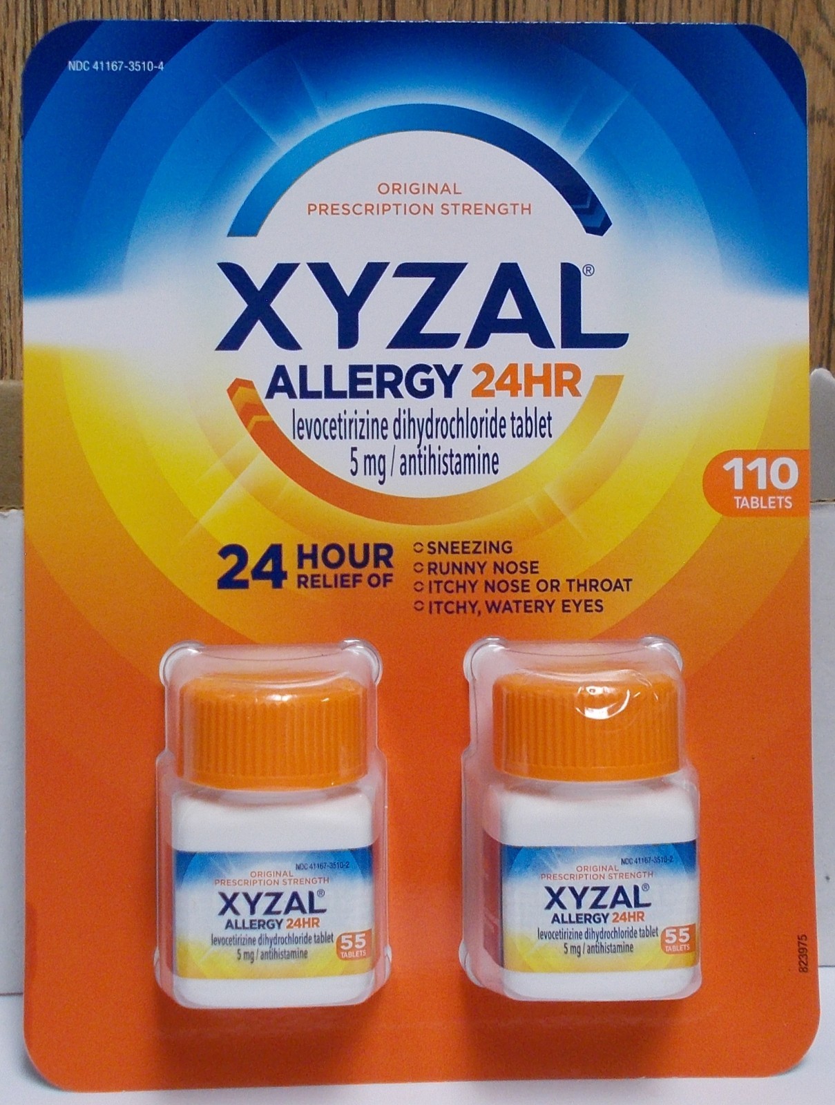 Xyzal 24 Hour Allergy 110 Count Tablets Expires 11/2027