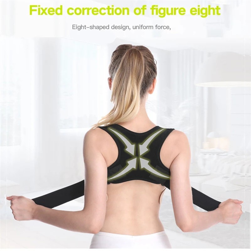 Adjustable Posture Corrector Back Shoulder Support Correct Brace Belt Men Women