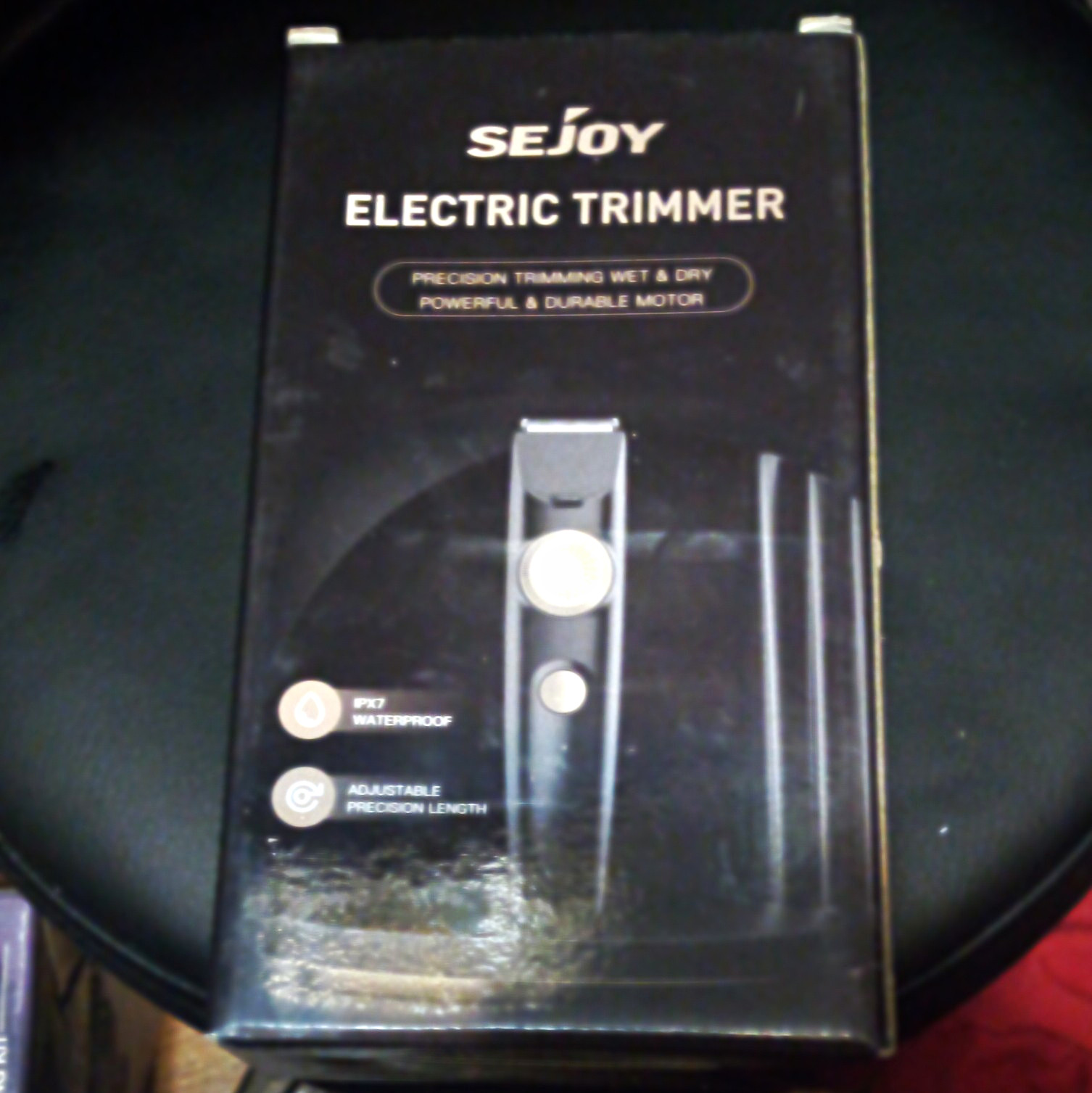 SEJOY Face Trimmer ET-001 Black Cordless Wet/Dry Waterproof Travel Lock