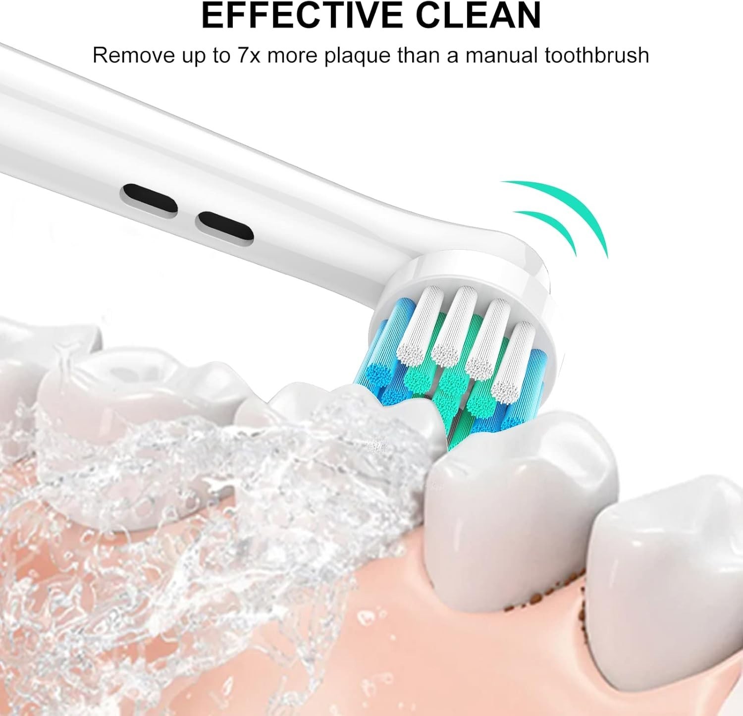 Replacement Toothbrush Heads Compatible with Oral B Braun, 16 Pcs Professional