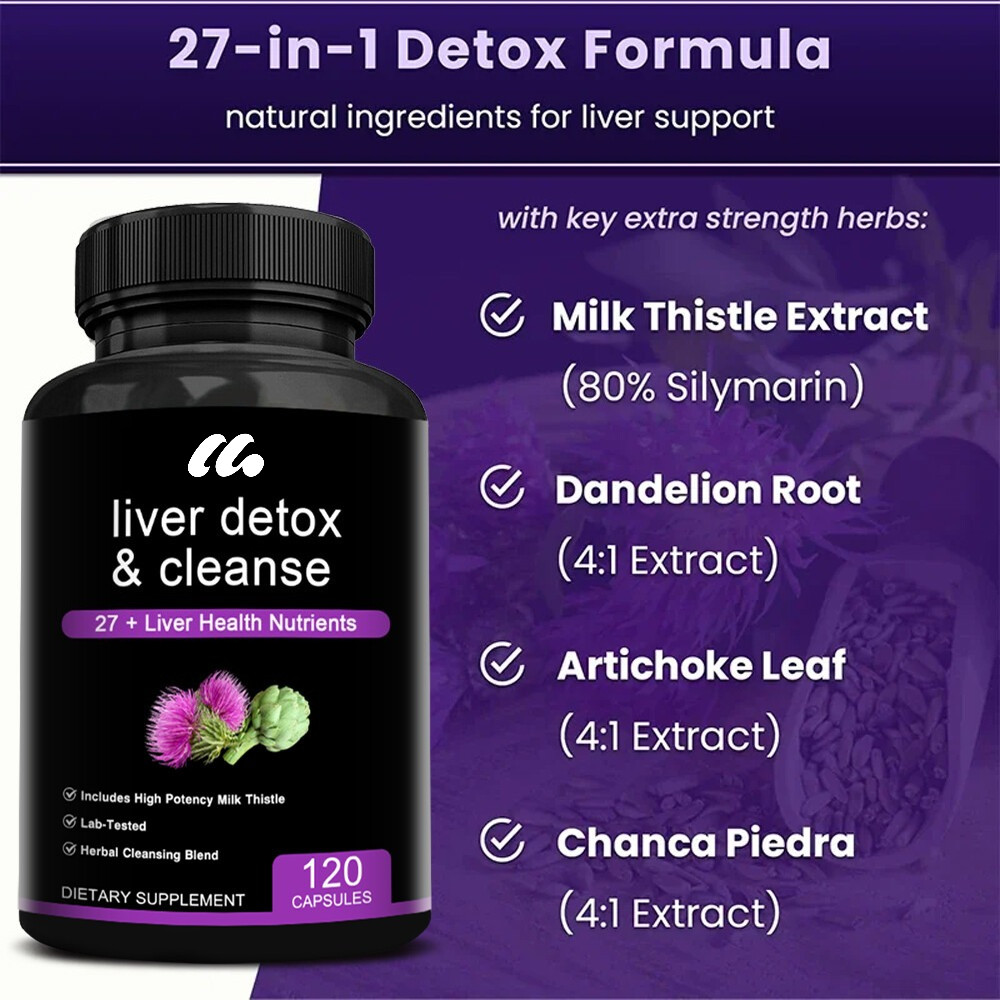 Best Liver Cleanse Repair Capsules Detox Cleanser Supplements Men Women Care