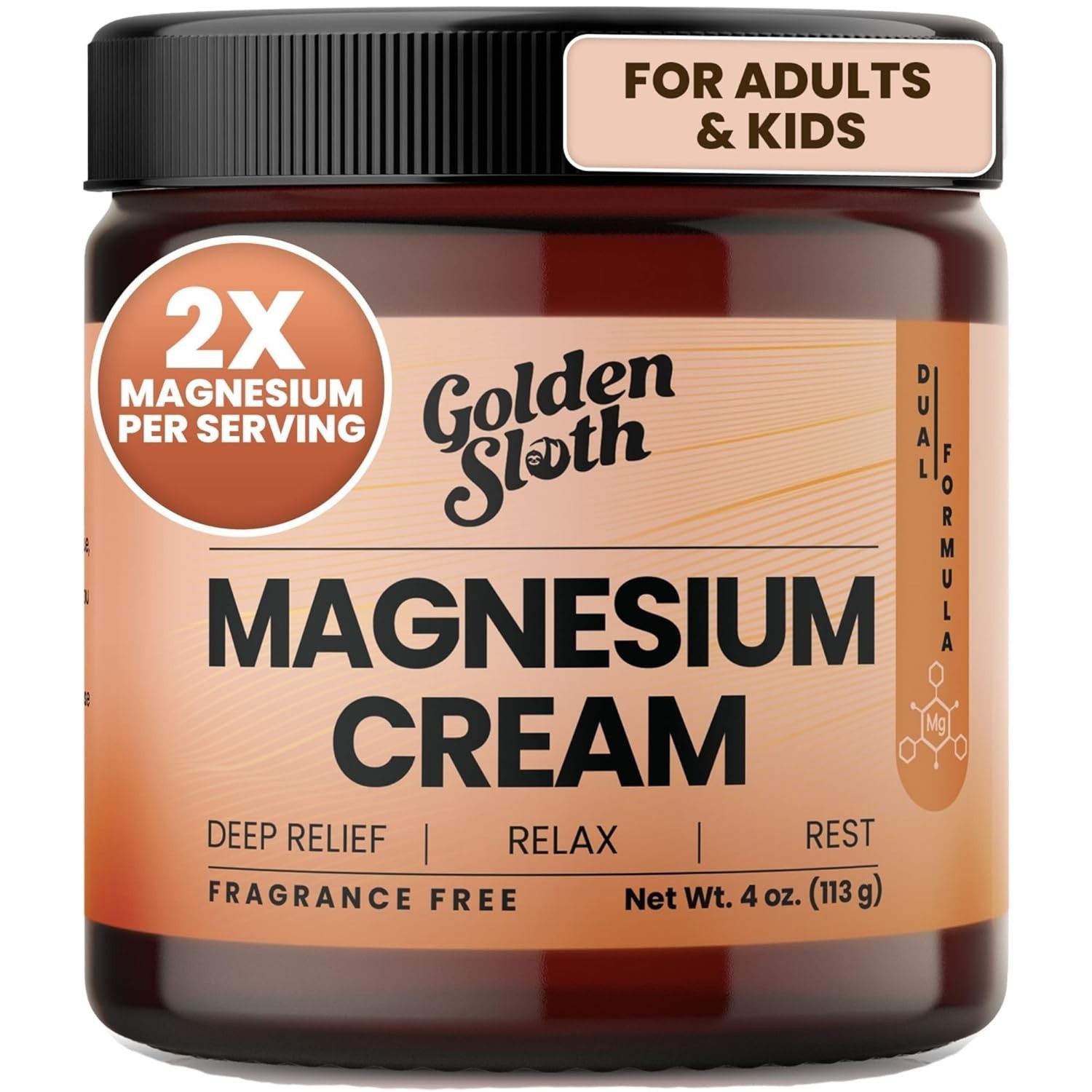 Golden Sloth Magnesium Lotion for Sleep Muscle Soreness & Cramps Relief – Uns…