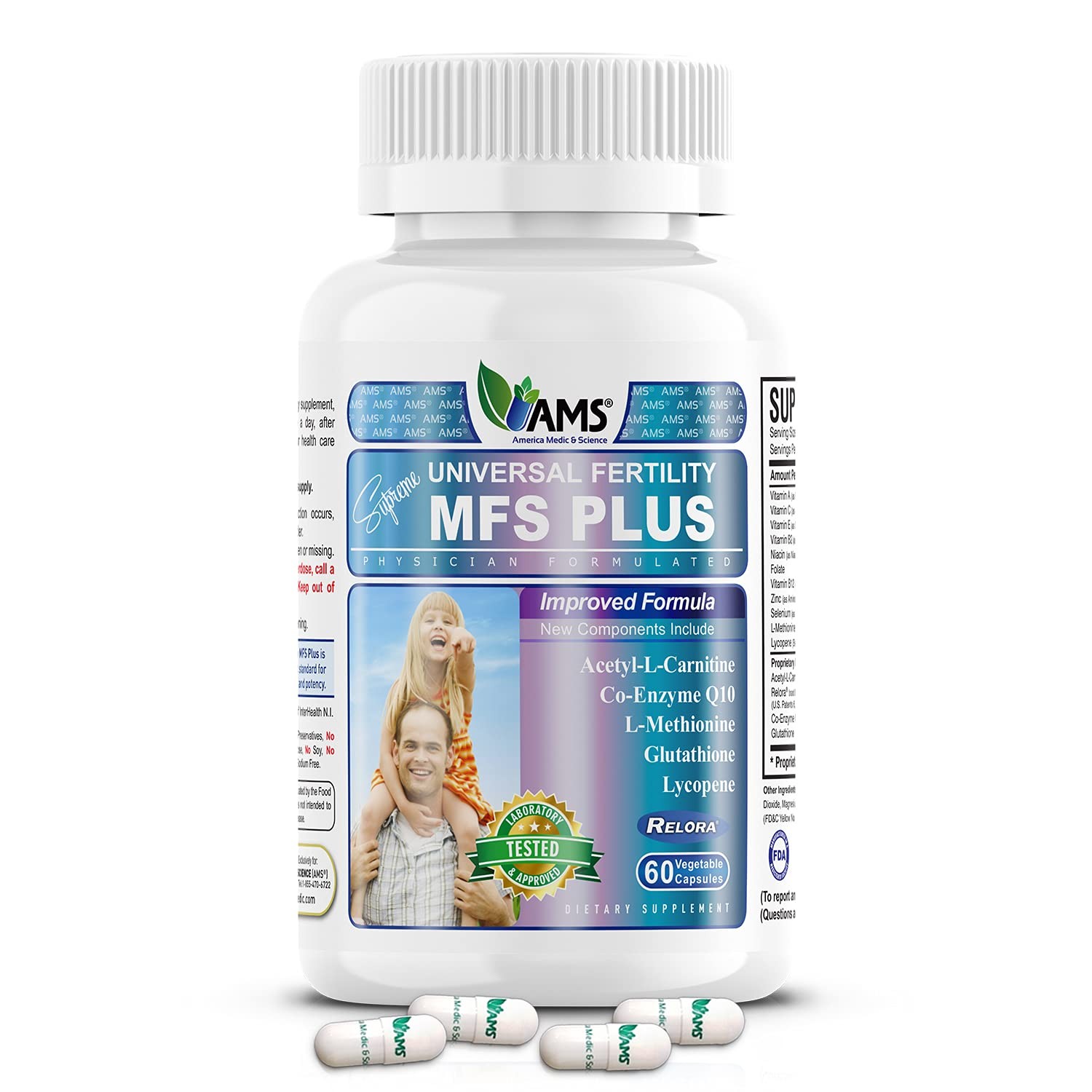 Fertility Supplements for Men – Sperm Count Booster, Supports Motility, 60 Caps