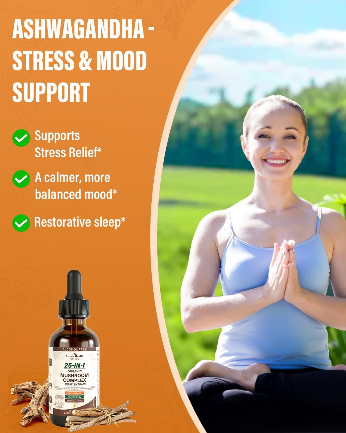 25-in-1 Mushroom Complex Drops 2oz | Immunity, Energy, Cognition Boost, Non-GMO