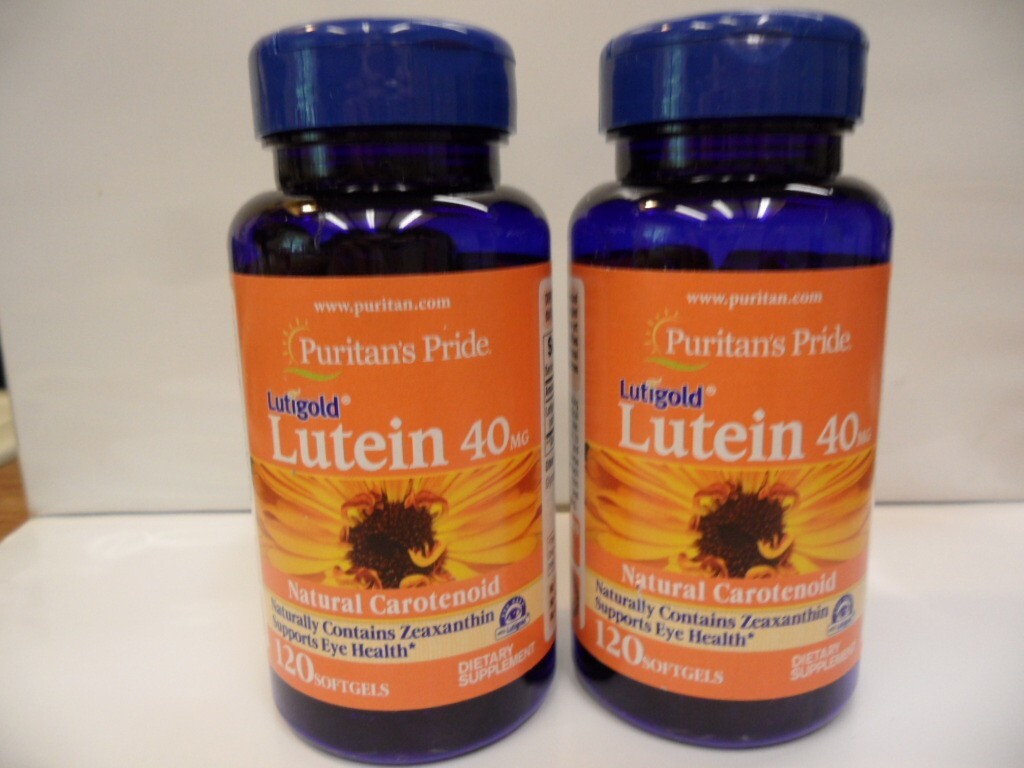 Lutein 40 mg with Zeaxanthin 120 Softgels (2 Btls.) Supports Eye Health