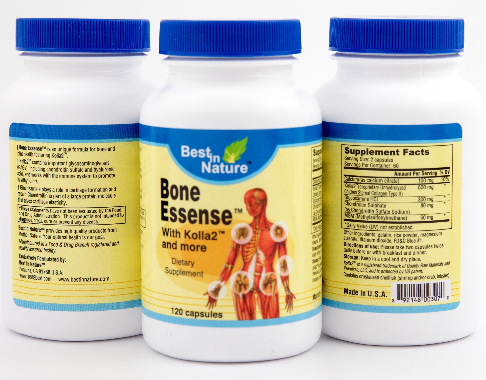 Bone Essense™ with Kolla2® (Type II Collagen) Bone & Joint Health Supplement